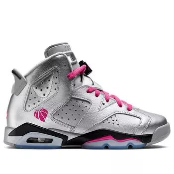 Кроссовки 6 ретро Air Jordan, серебряный