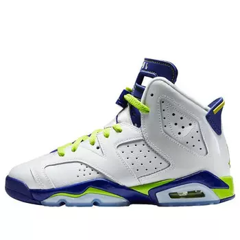 Кроссовки 6 retro 'fierce green' Air Jordan, мультиколор