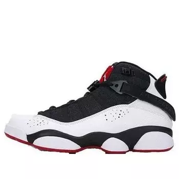 Кроссовки 6 rings 'black white gym red' Air Jordan, черный