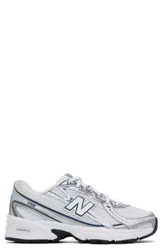 Кроссовки 740 белого и серебристого цвета New Balance