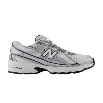 Кроссовки 740 Bungee Lace Little Kid Wide 'Navy White', белый