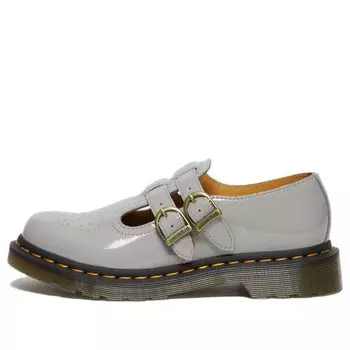 Кроссовки 8065 patent leather mary jane 'grey' Dr. Martens, серый