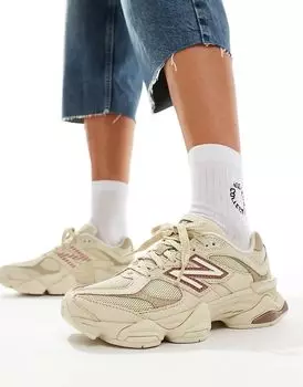 Кроссовки 9060 бежевого и розового цвета New Balance