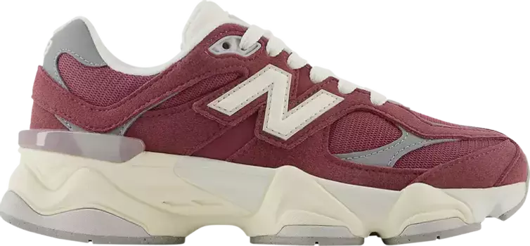 Кроссовки 9060 Big Kid 'Washed Burgundy', красный