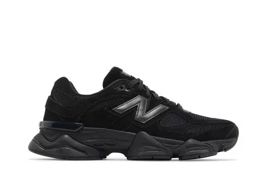 Кроссовки 9060 'Triple Black Suede', черный