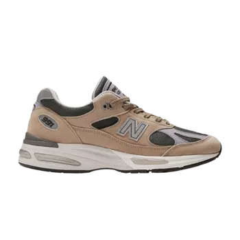 Кроссовки 991v2 Made in England 'Essentially Offbeat Pack - Cement', желто-коричневый