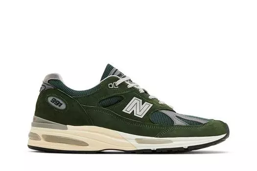 Кроссовки 991v2 Made in England 'Kombu', зеленый