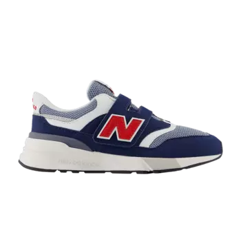 Кроссовки 997R Hook & Loop Little Kid Wide 'Navy Crimson', синий