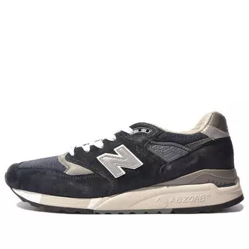Кроссовки 998 classic made in usa 'navy grey' New Balance, синий