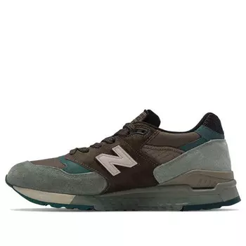 Кроссовки 998 made in usa 'brown teal' New Balance, мультиколор