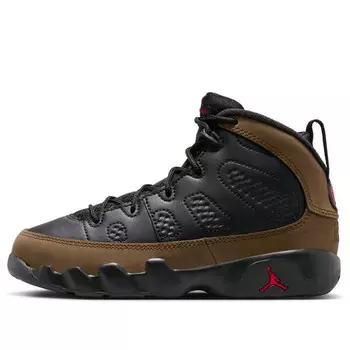Кроссовки 9 retro 'olive' Air Jordan, черный
