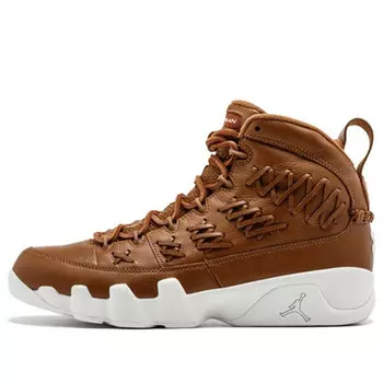 Кроссовки 9 ретро вершина Air Jordan, коричневый