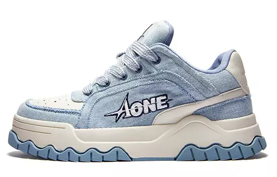 Кроссовки A1 Denim Collection Skateboarding Shoes Unisex Low-top, синий