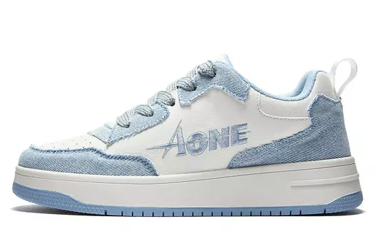 Кроссовки A1 Denim Collection Skateboarding Shoes Unisex Low-top, голубой