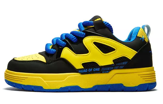 Кроссовки A1 Skateboarding Shoes Unisex Low-top, синий/черный/белый