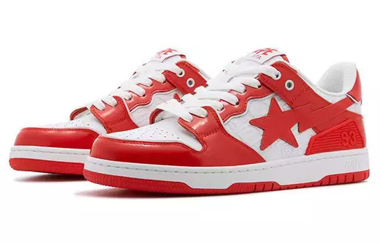 Кроссовки A Bathing Ape Bape SK8 Sta, красный, синий, черный, зеленый