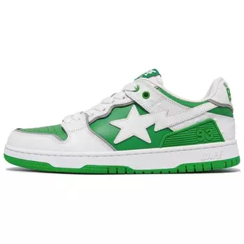Кроссовки A BATHING APE Bape Skateboarding Shoes Women's Low-top, зеленый