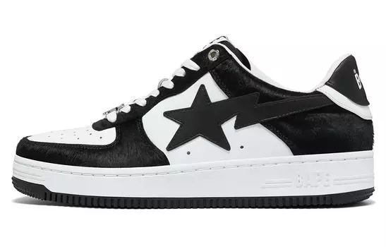 Кроссовки A BATHING APE Bape Sta Black Calf Hair, черный