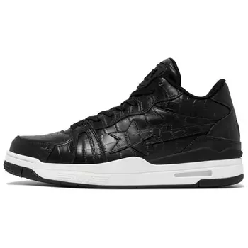 Кроссовки A BATHING APE Clutch Sta Skateboarding Shoes Men Mid-top, черный