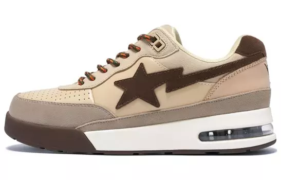 Кроссовки A BATHING APE Road STA #1 Leather Sneakers, серый