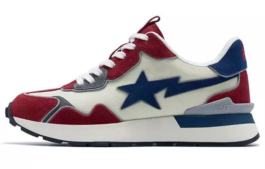 Кроссовки A BATHING APE Road Sta Red White Blue, желтый