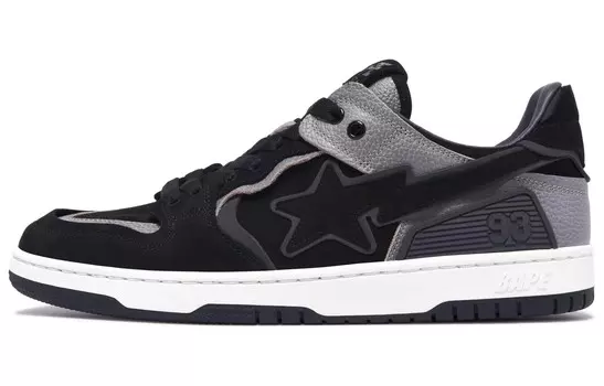 Кроссовки A BATHING APE SK8 Skateboarding Shoes Men Low-top, черный