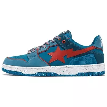 Кроссовки A BATHING APE SK8 Skateboarding Shoes Women's Low-top, синий