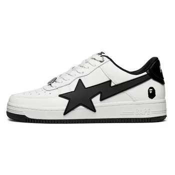 Кроссовки A BATHING APE Skateboarding Shoes Men Low-top, красный
