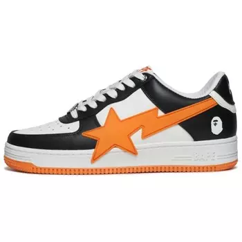 Кроссовки A BATHING APE STA Skateboarding Shoes Unisex Low-top Black/Orange, черный/оранжевый