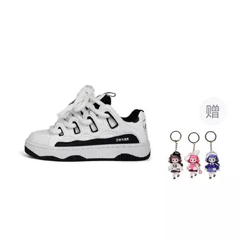 Кроссовки A&M Dirty Braid Series Skateboarding Shoes Women's Low-top, белый