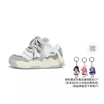 Кроссовки A&M Skateboarding Shoes Unisex Low-top, белый/серый