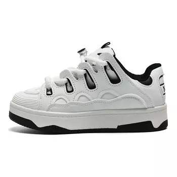 Кроссовки ABCIO Skateboarding Shoes Unisex, белый/черный