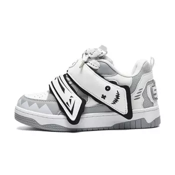 Кроссовки ABCIO Skateboarding Shoes Unisex Low-top, белый/черный