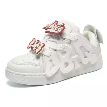 Кроссовки ABCIO Skateboarding Shoes Women's Low-top White, белый