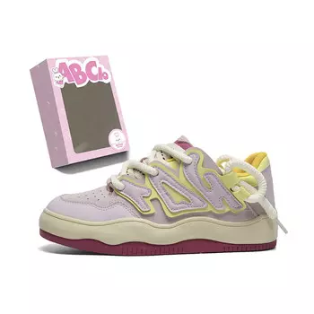Кроссовки ABCIO Skateboarding Shoes Women's Low-top, розовый