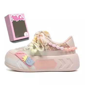 Кроссовки ABCIO Skateboarding Shoes Women's Low-top, розовый