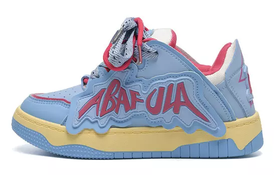 Кроссовки ABCIO Skateboarding Shoes Women's Low-top, бежевый/синий