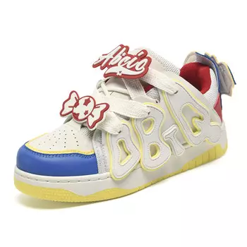 Кроссовки ABCIO Skateboarding Shoes Women's Low-top White/Red, красный