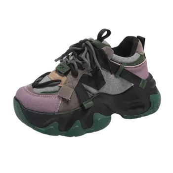 Кроссовки ABCYLM Chunky Sneakers Women's Low-top, красный