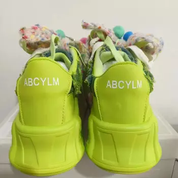 Кроссовки ABCYLM Skateboarding Shoes Women's Low-top, синий