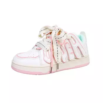 Кроссовки ABCYLM Skateboarding Shoes Women's Low-top, розовый