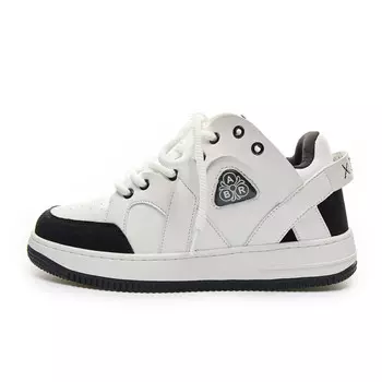 Кроссовки ABIDJAN Skateboarding Shoes Unisex Low-top, белый/черный