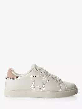 Кроссовки Acantha с перфорацией и звездами Moda in Pelle, белый