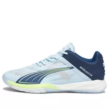 Кроссовки accelerate nitro sqd 'silver sky persian blue white' Puma, серебряный