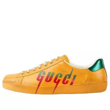Кроссовки ace ' blade - distressed yellow' Gucci, желтый