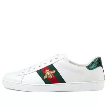 Кроссовки ace embroidered Gucci, белый