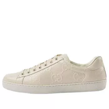 Кроссовки ace 'gg embossed - white' Gucci, белый