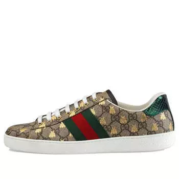 Кроссовки ace gg supreme 'bees' Gucci, бежевый