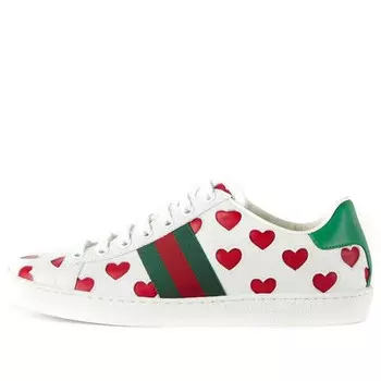 Кроссовки ace 'hearts' Gucci, белый
