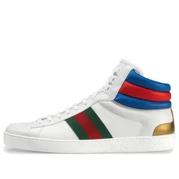 Кроссовки ace high top 'white' Gucci, мультиколор